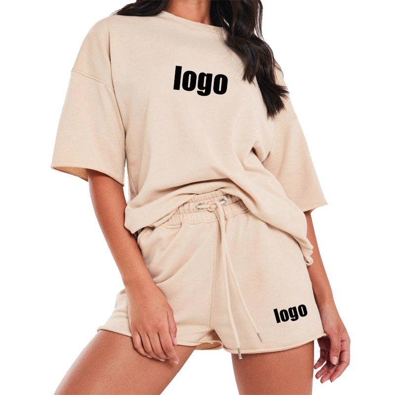 Summer Matching T-shirts And Shorts Track Suit Set Gym Jogger Loungewear Two Piece Workout Clothing 2 Piece Shorts Set For Women 